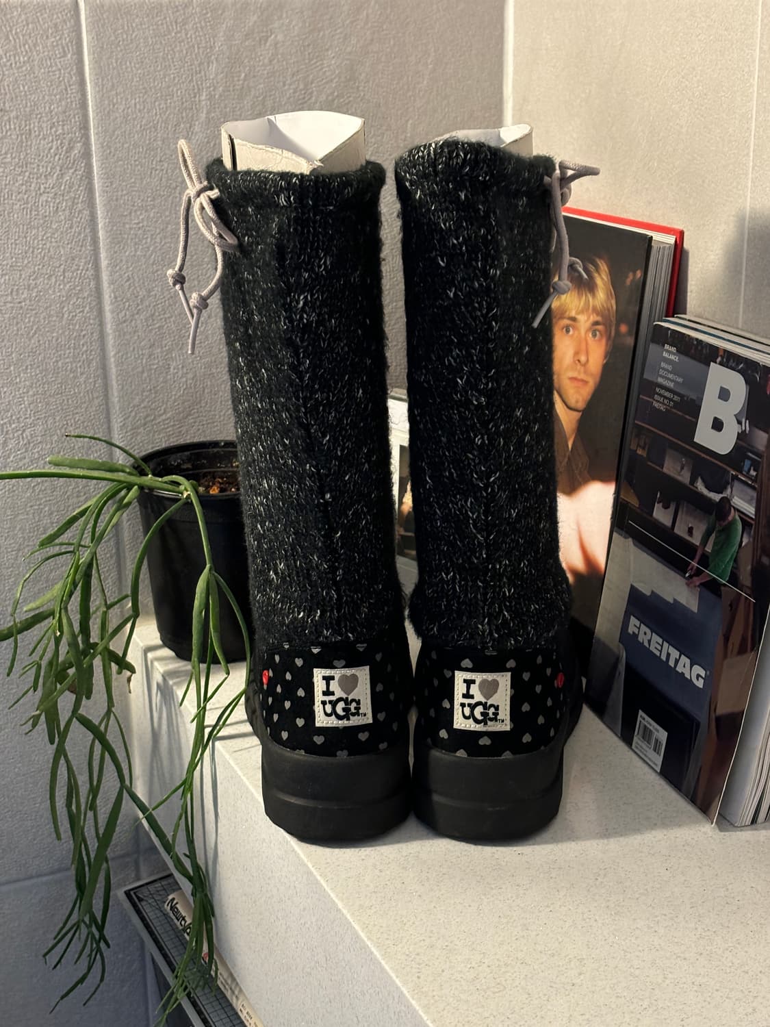 어그 니트 스웨이드 부츠 상품이미지4