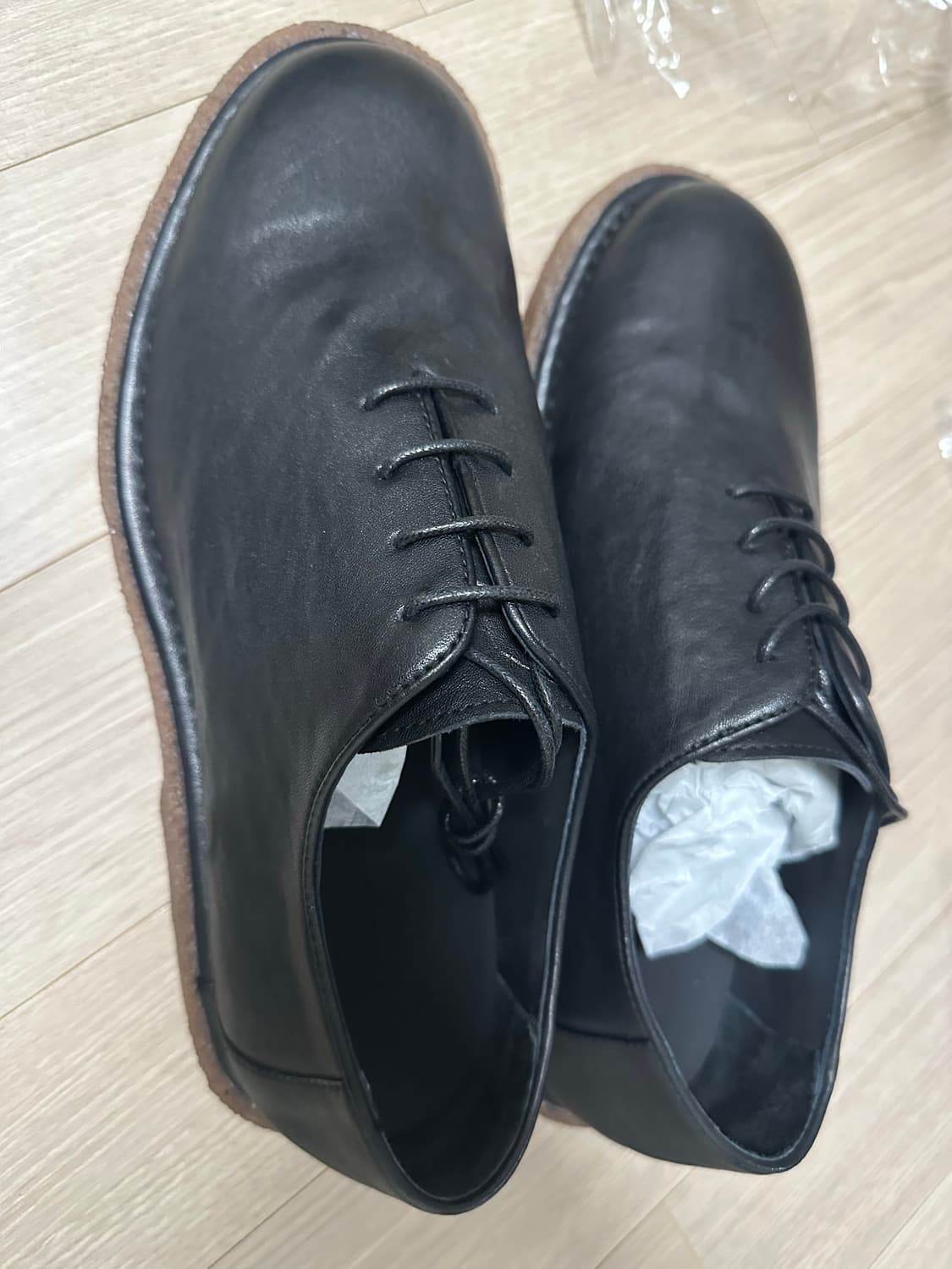 [심시티x로맨틱무브] 오프셋 더비 R25M111 (워싱블랙)  상품이미지2