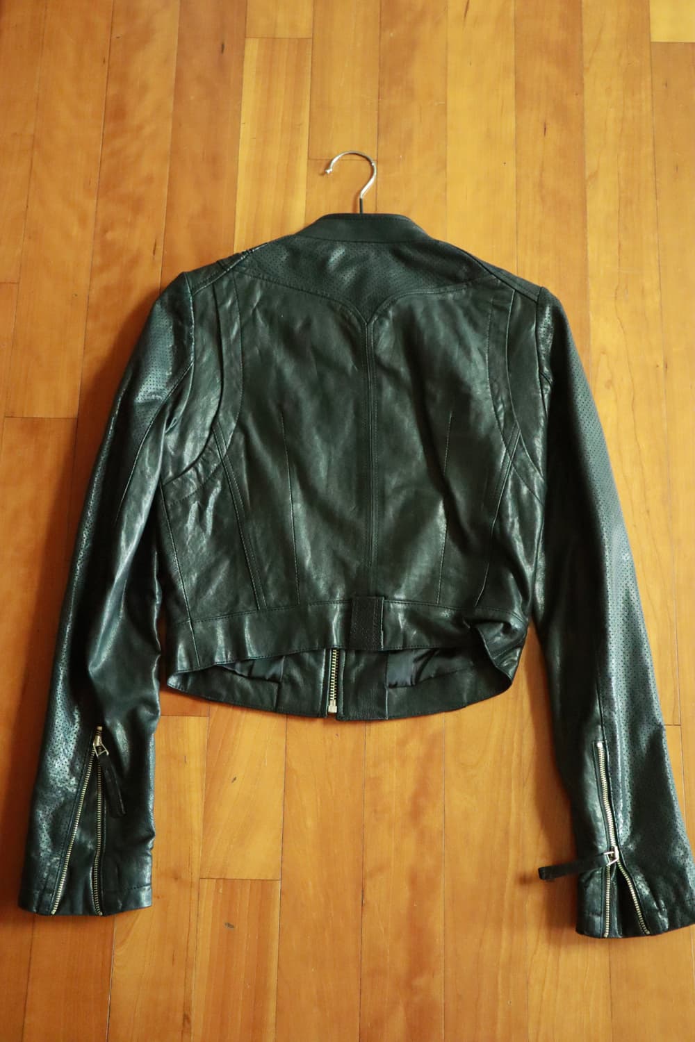 Black leather jacket 상품이미지2