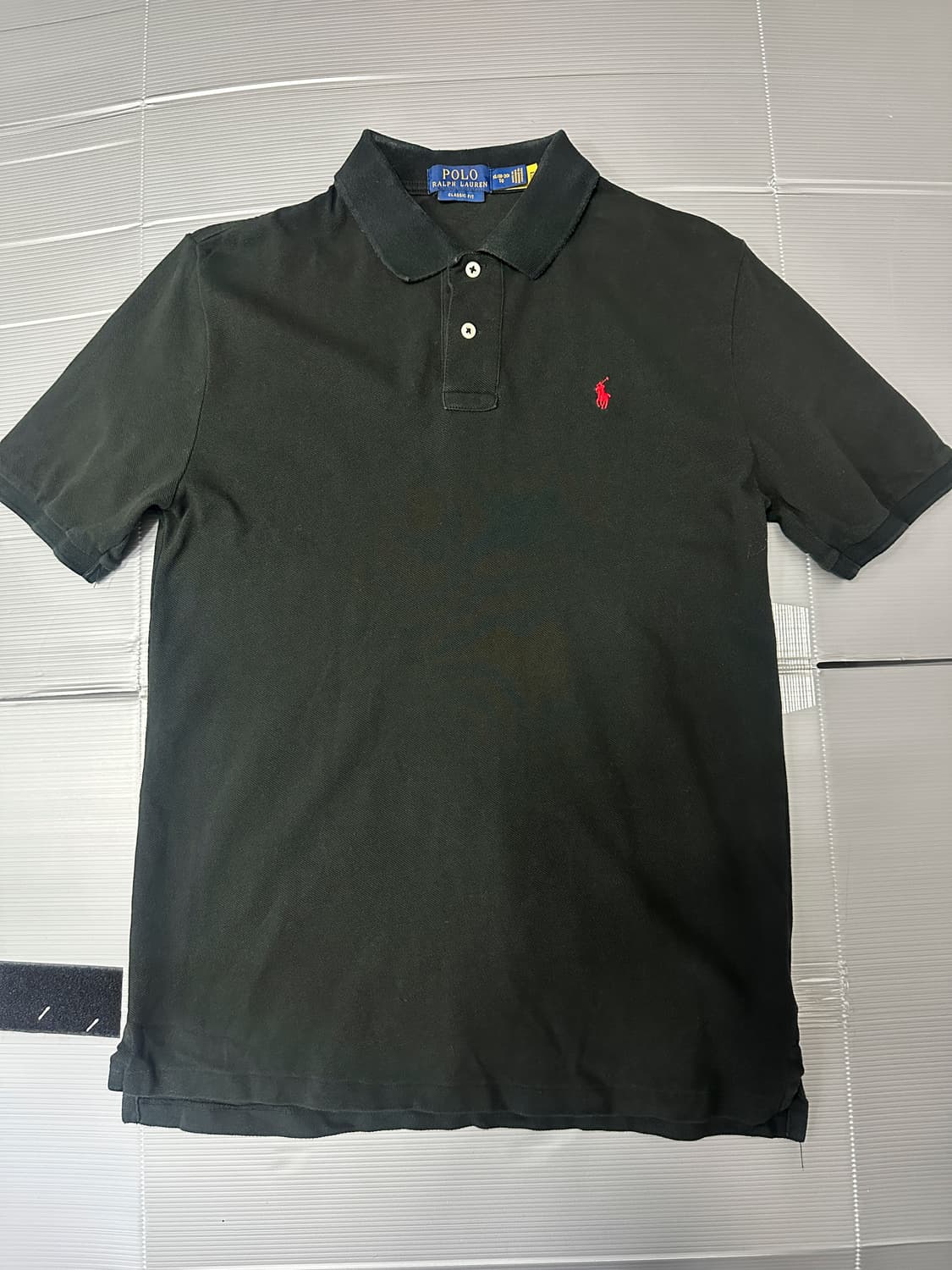 폴로 랄프로렌 클래식핏 반팔 카라티 블랙 XL(18-20) 상품이미지1