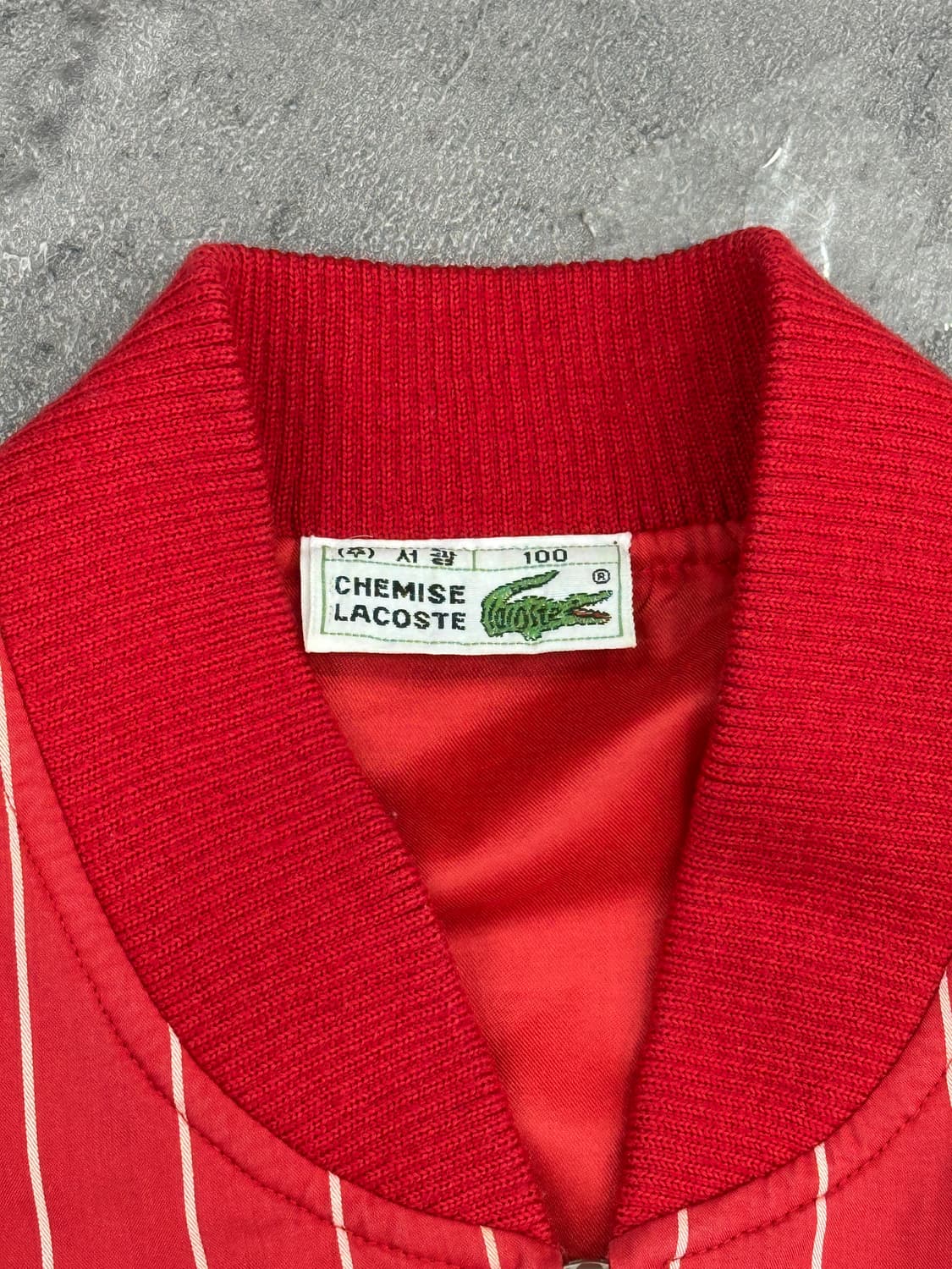 라코스테 스트라이프 빈티지 블루종 상품이미지4