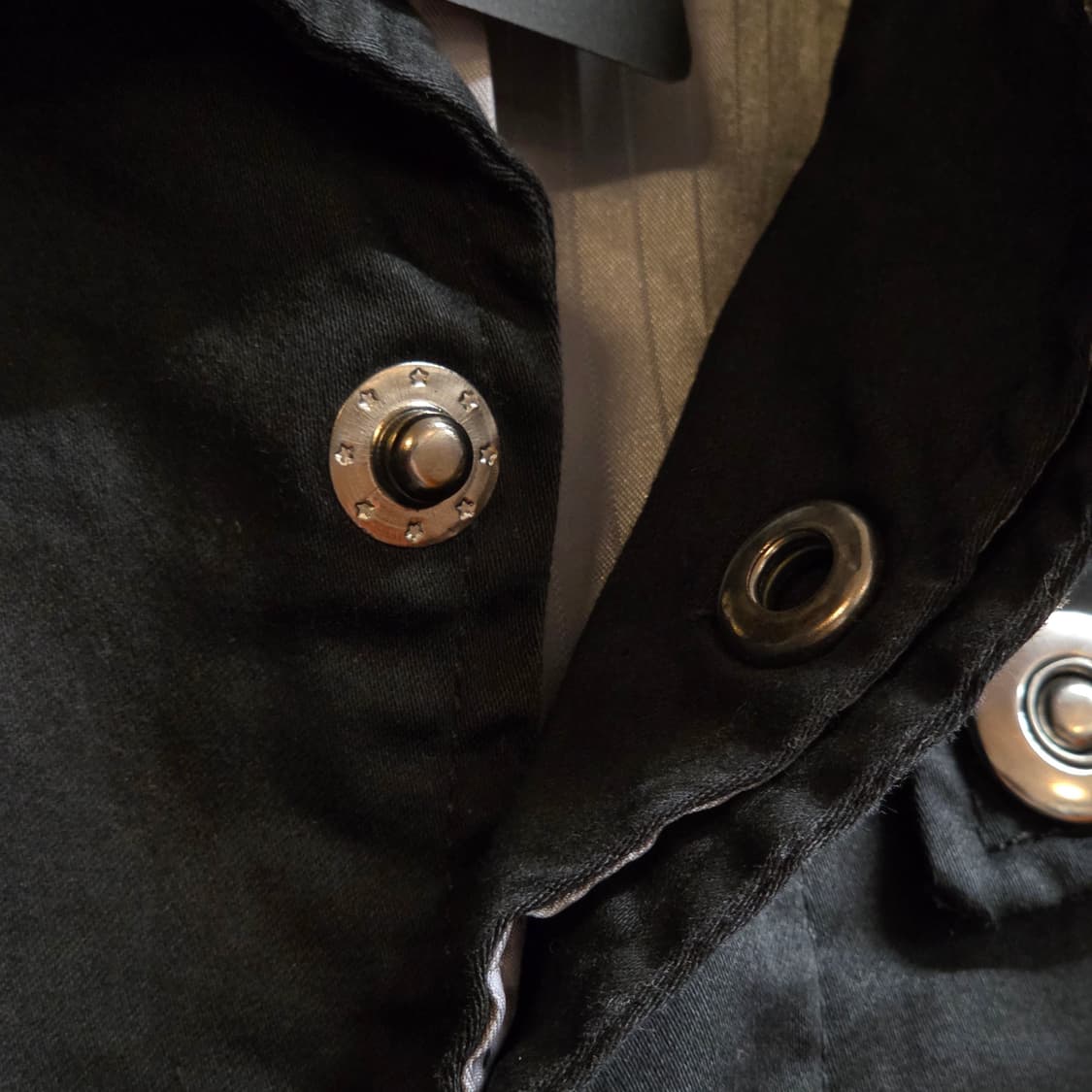 JPN 시멘틱 디자인 코튼 미디 코트 상품이미지4