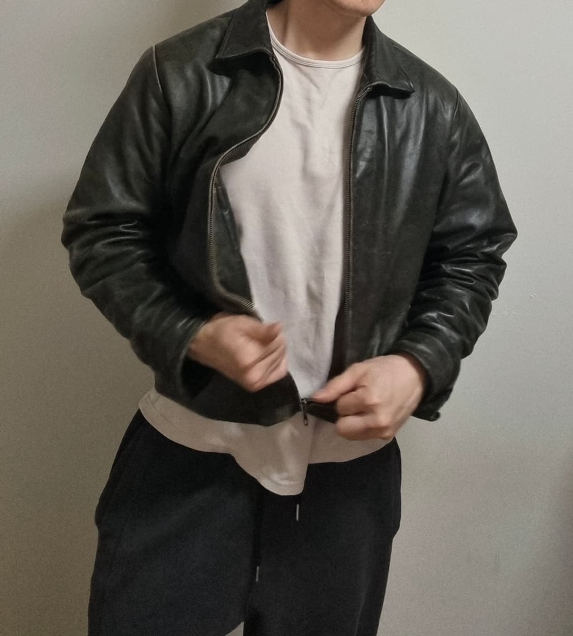 올드갭 레더자켓 브라운 M 상품이미지1