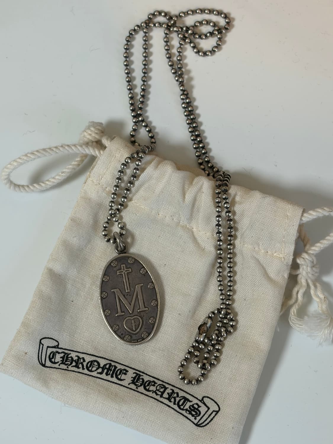 크롬하츠 Mapplethorpe 오벌 펜던트 목걸이 상품이미지2