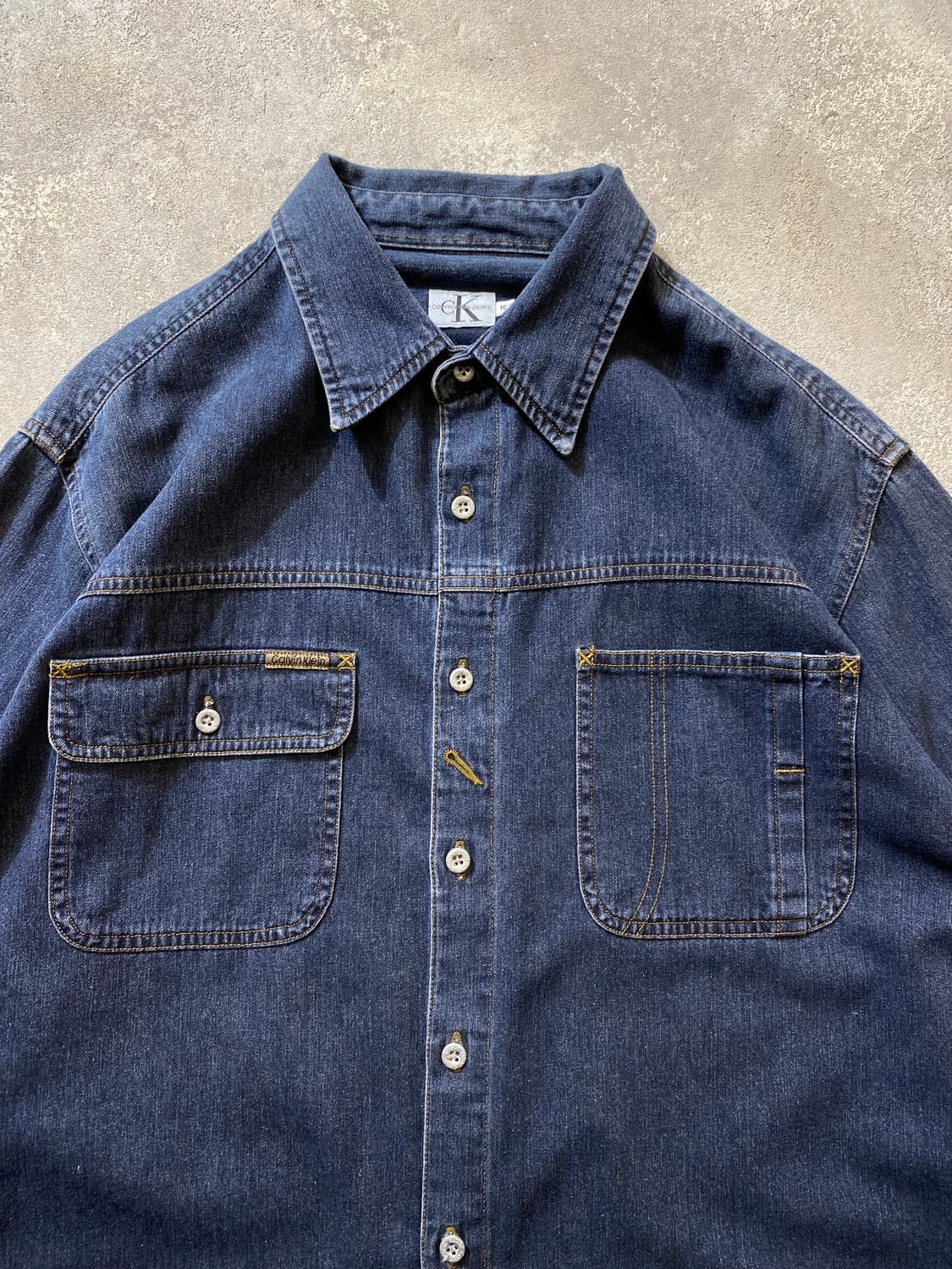 [105] 90-00s 캘빈클라인 빈티지 데님셔츠 상품이미지2