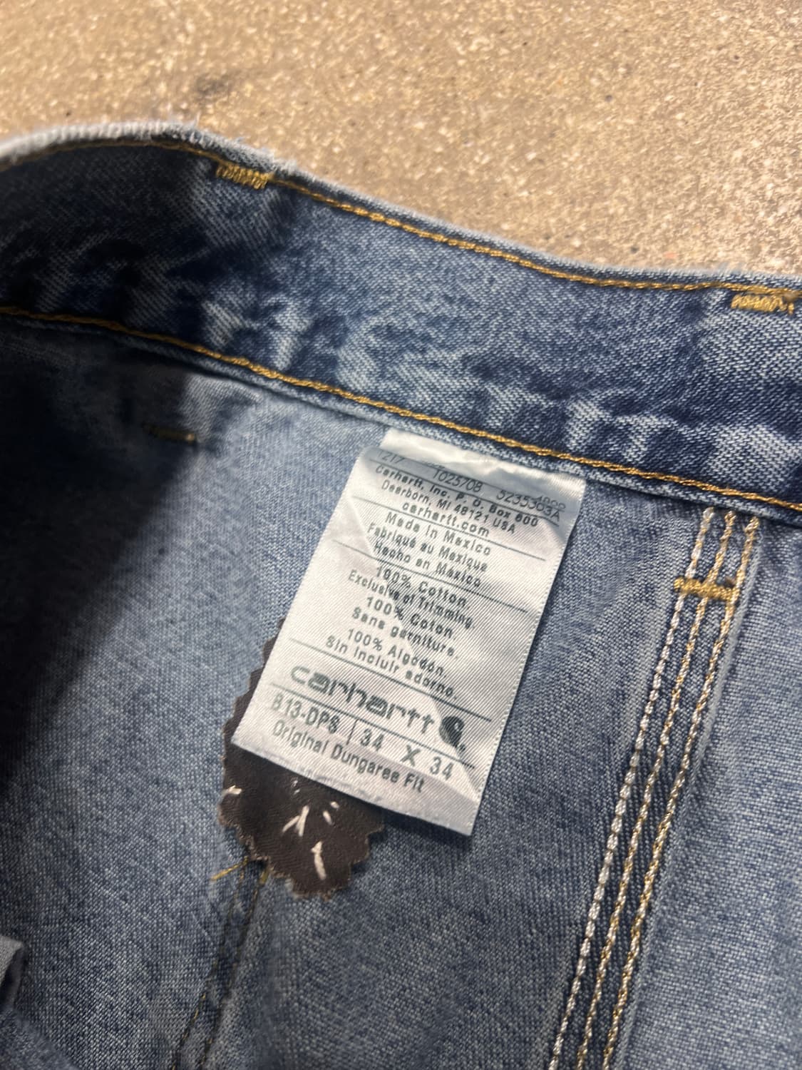 칼하트 데님 카펜더 팬츠  상품이미지9