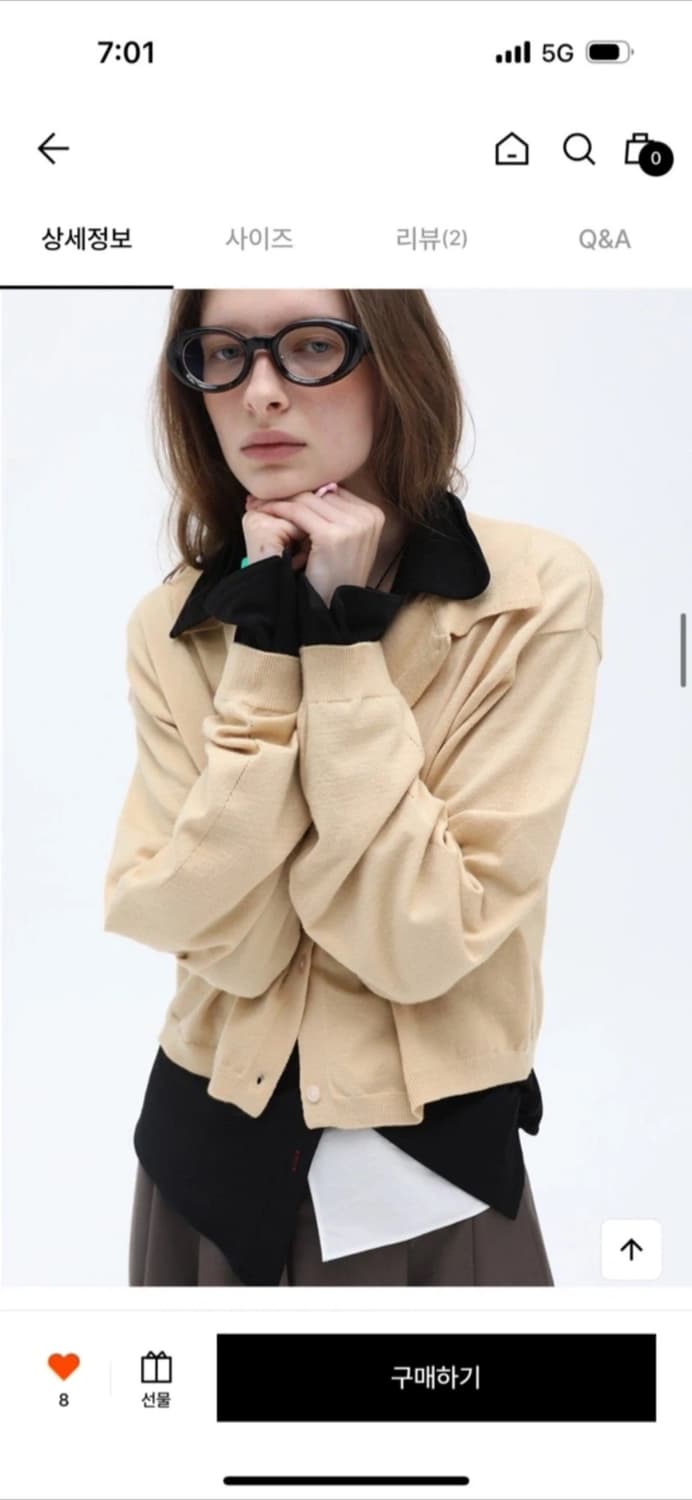 제이청 모먼트 크롭 니트 셔츠 블랙 상품이미지4