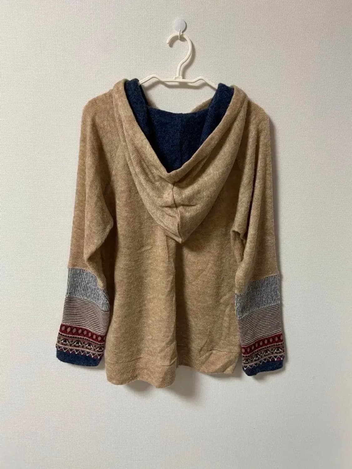 일본 빈티지 모리걸 하구미 보헤미안 후드가디건 상품이미지5