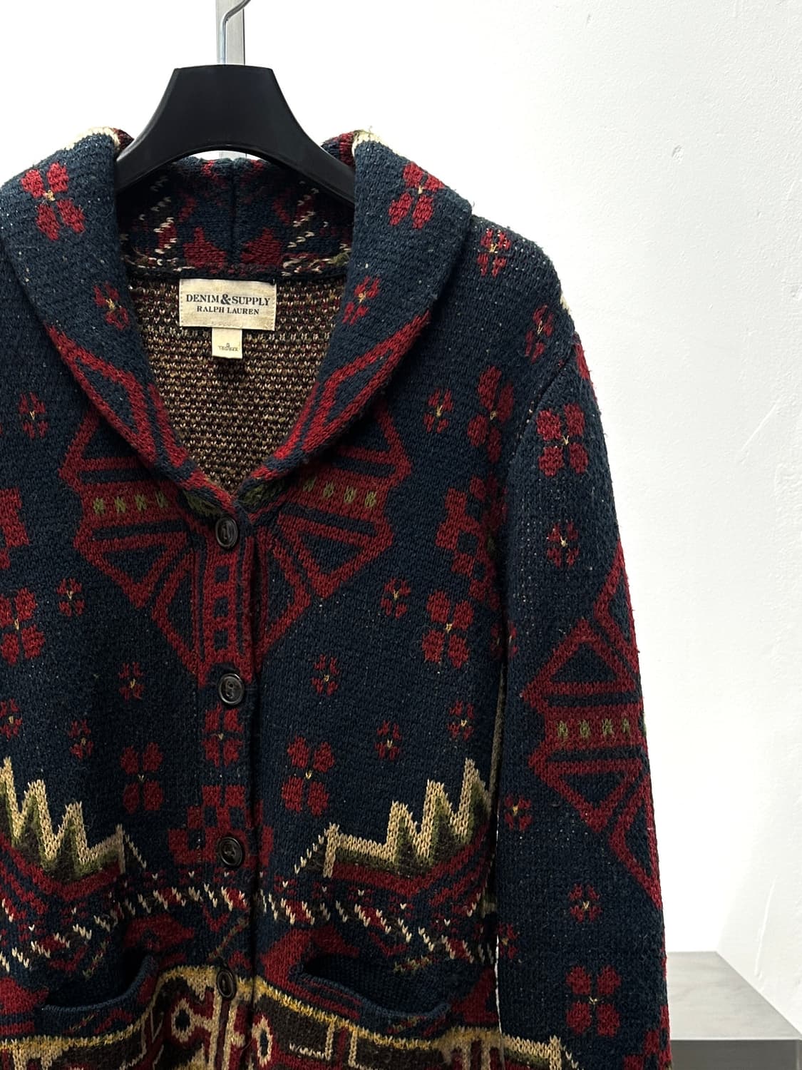 데님앤서플라이 랄프로렌 에스닉 숄카라 가디건  상품이미지3
