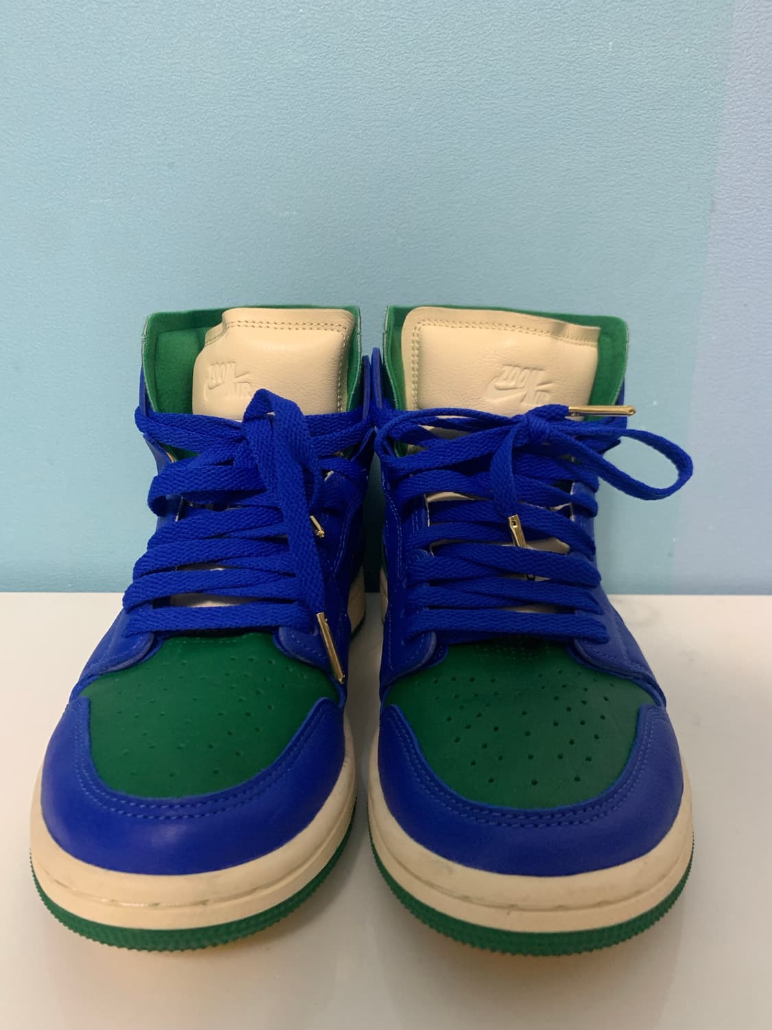 나이키 에어 조던 1 블루/그린 하이 스니커즈 상품이미지2