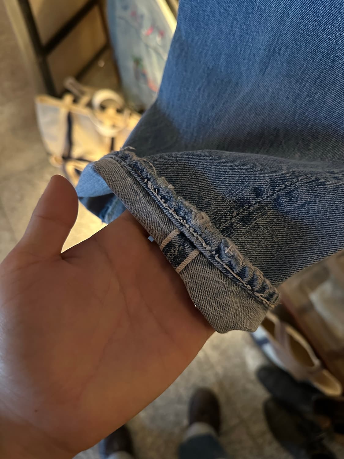 50s USA 빈티지 리바이스 501XX 오리지널 셀비지 데님 팬츠 상품이미지3