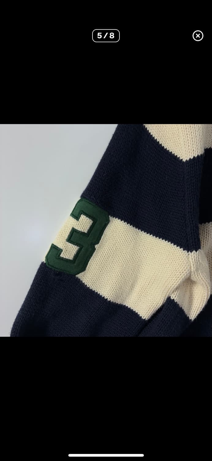 Polo 폴로 랄프로렌 빅포니 스트라이프 니트집업 상품이미지4