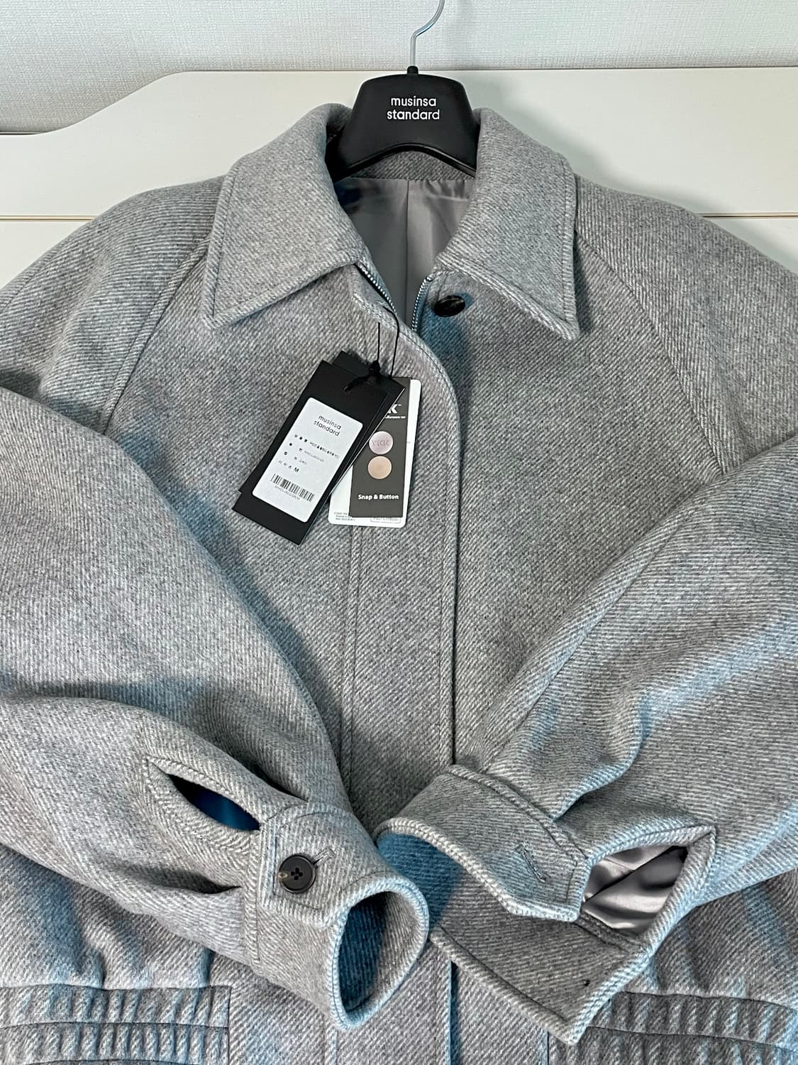 무신사 스탠다드 울 블루종 자켓 상품이미지2