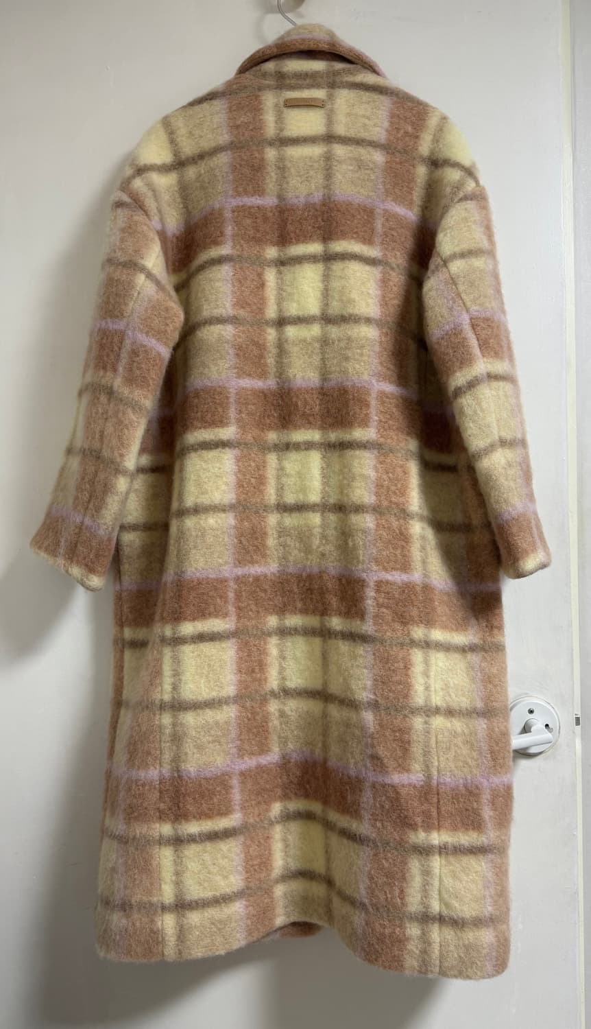 Thursday Island써스데이아일랜드 체크 울져지 롱코트 M 상품이미지5