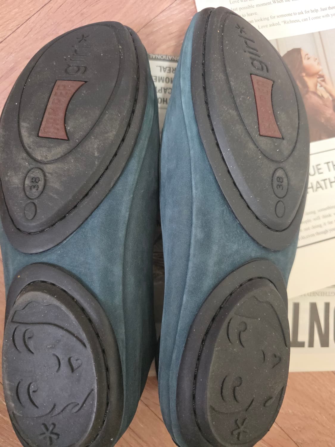 캠퍼 CAMPER 딥그린 스웨이드 슬립온 38 상품이미지5