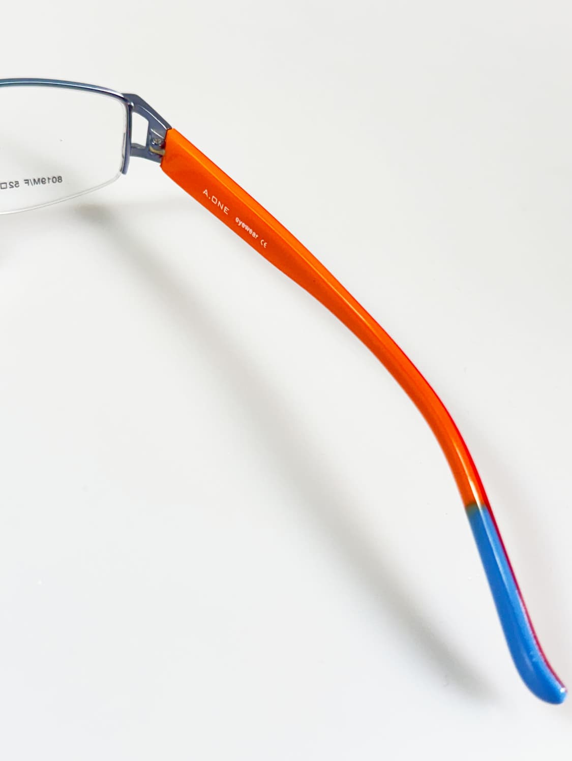 A.ONE 반무테 스퀘어 메탈 프레임 빈티지 안경 상품이미지6