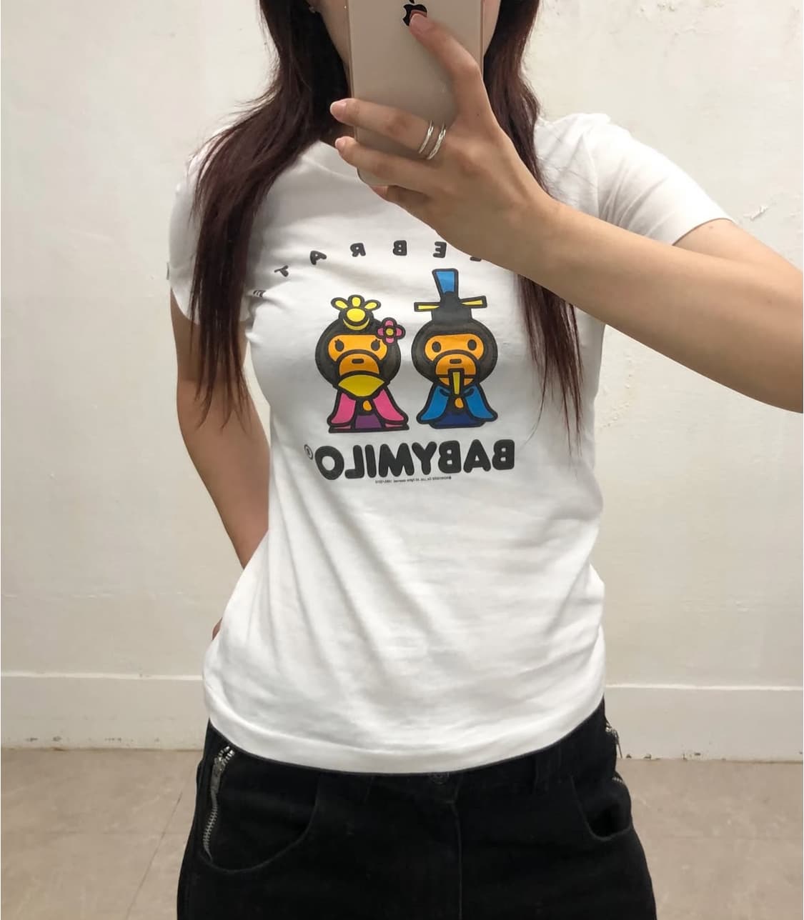 베이프 베이비 마일로 티셔츠 상품이미지2