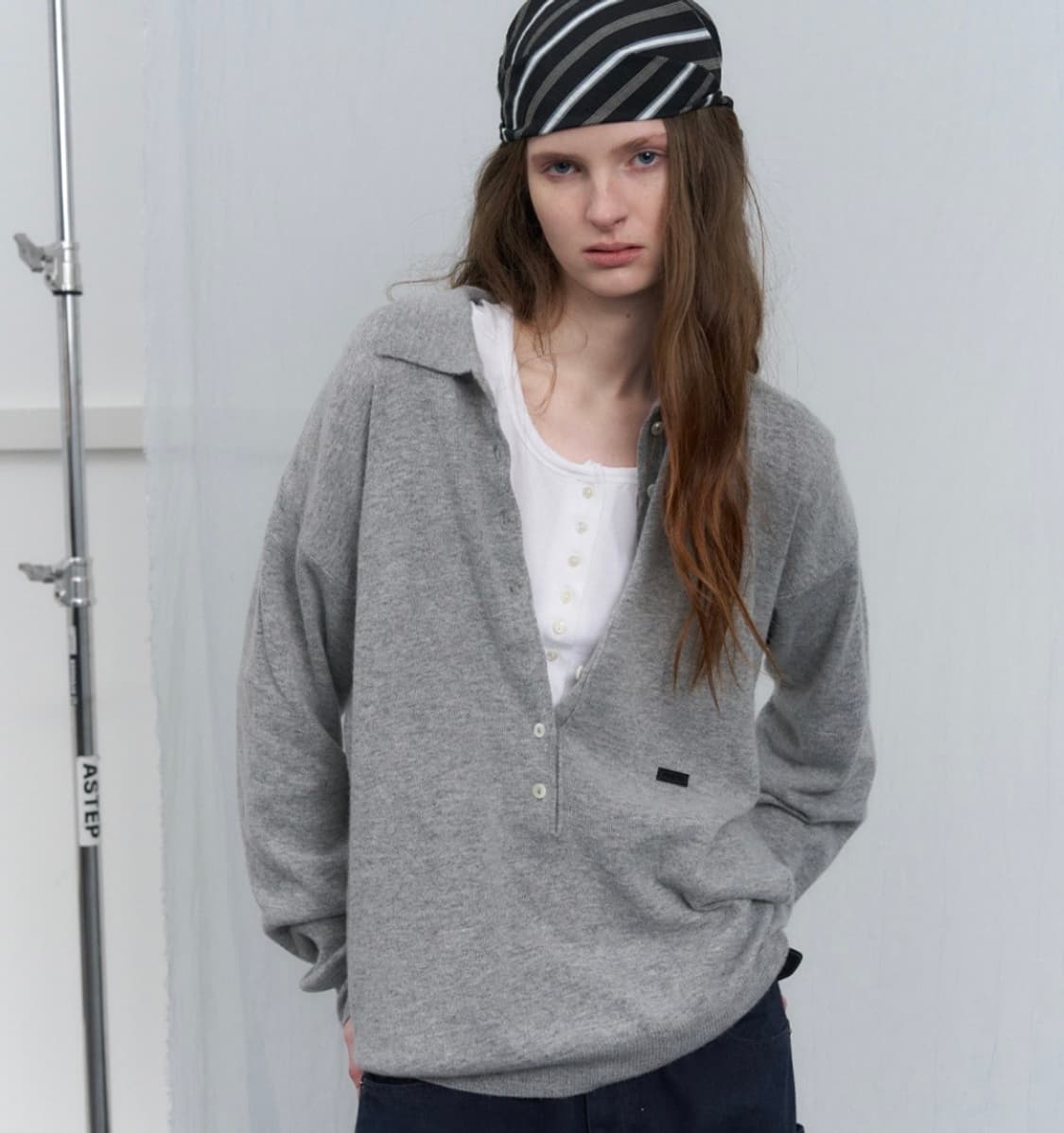 포에토 Kyale henry knit grey 상품이미지1