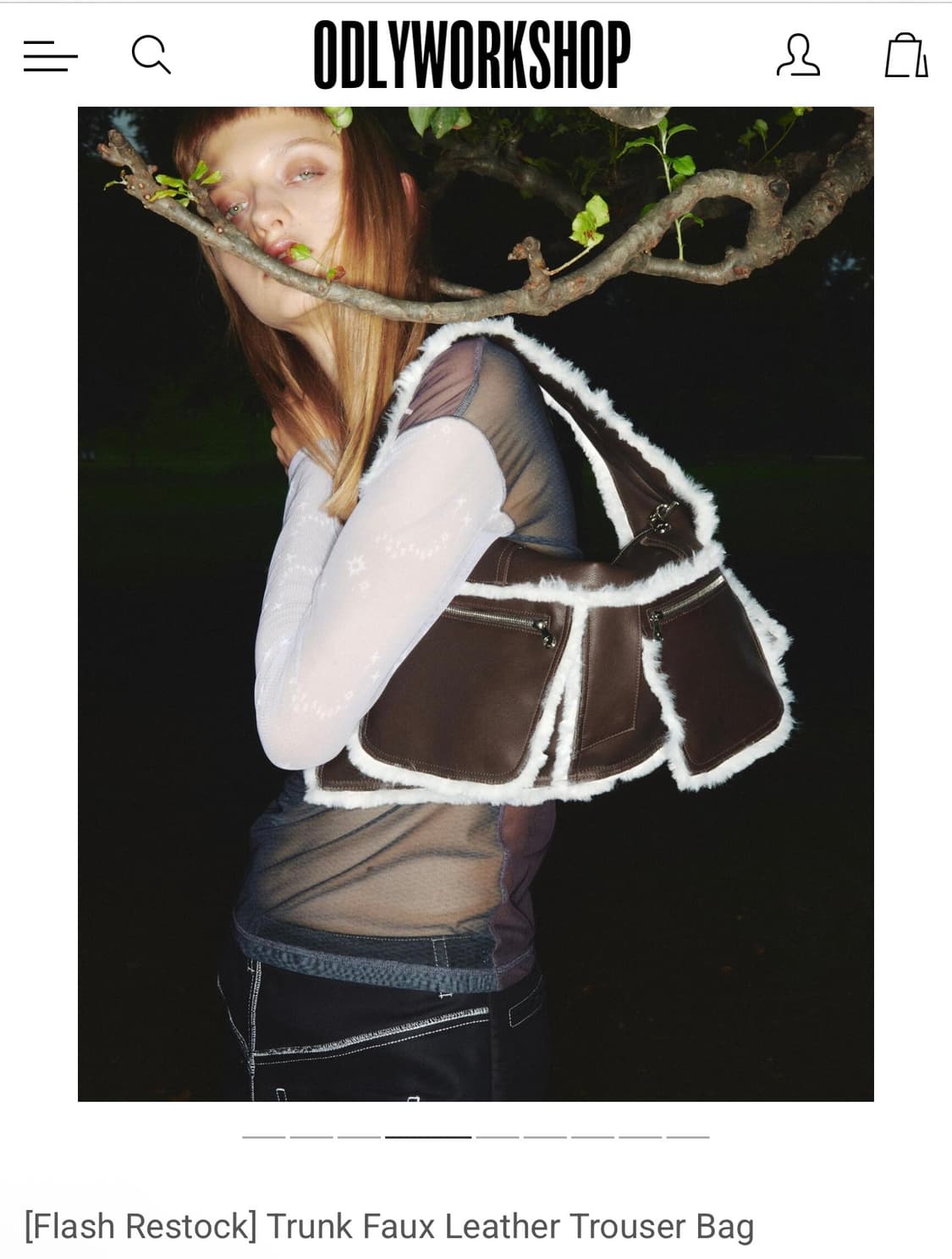 (새상품) 오들리워크샵 트라우저백 (원가:243,000원) 상품이미지1