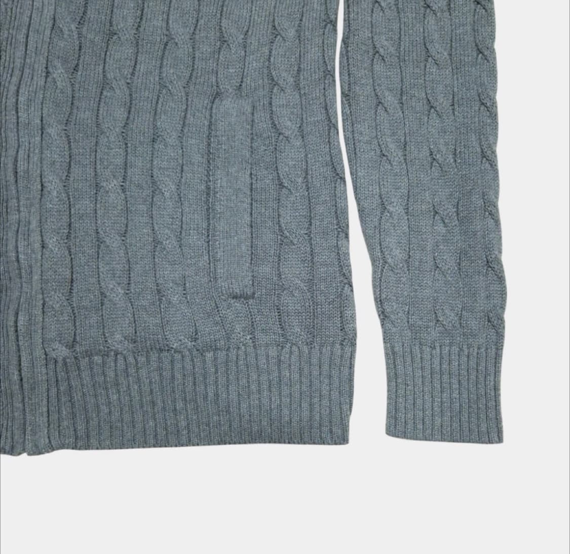 [정품 새상품]폴로 남성 꽈배기 풀집업 니트 스웨터 2color 상품이미지8