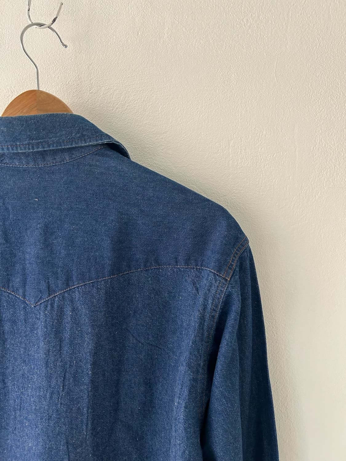 90s vtg WRangler Denim Western shirt. 상품이미지8