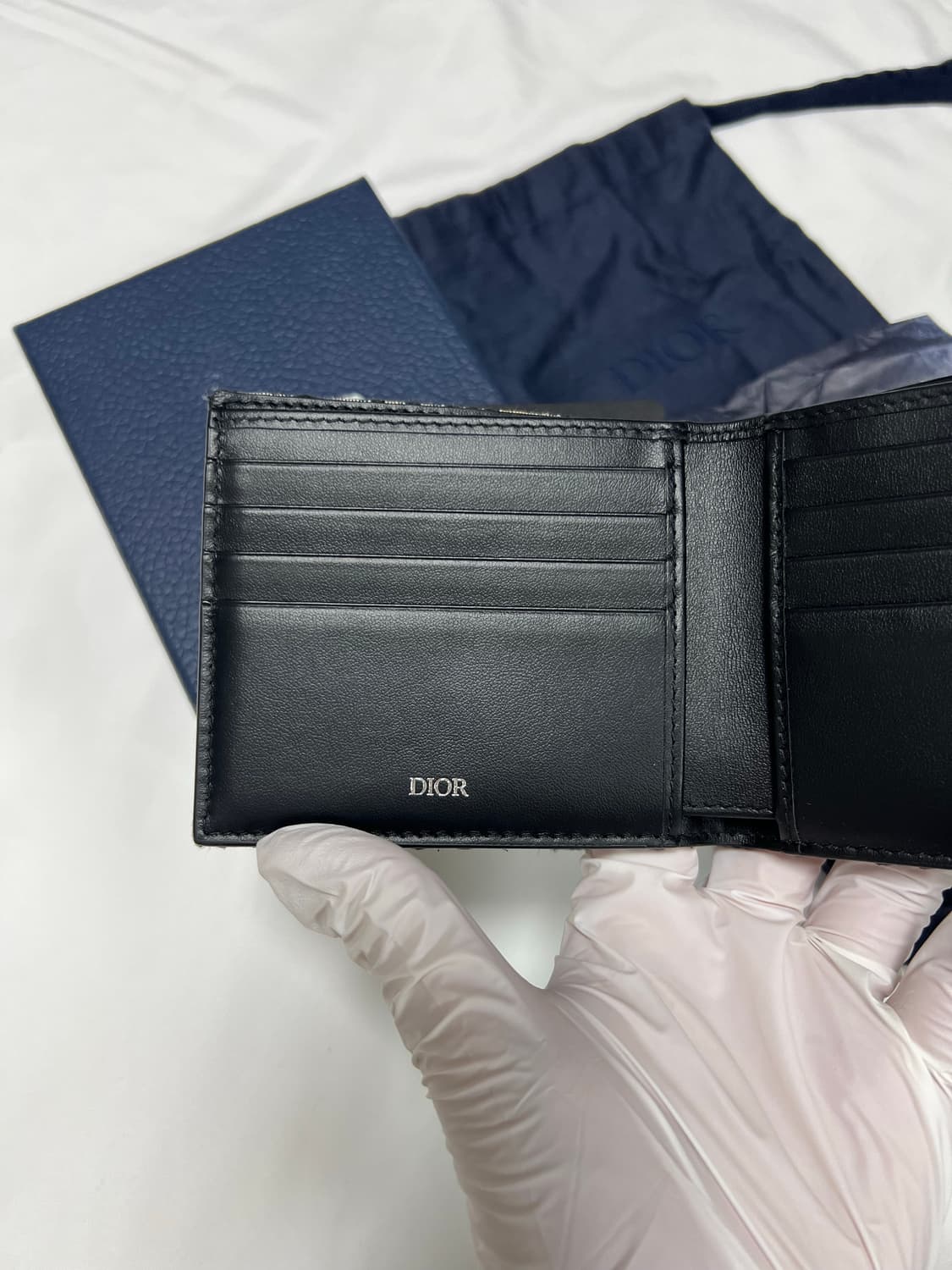 [정품] 신형, 새상품급 / 디올 오블리크 반지갑 베이지 상품이미지5