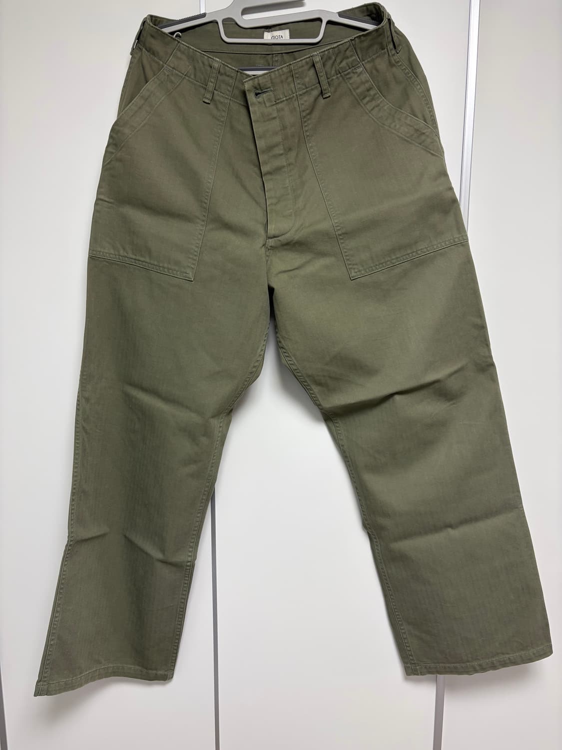 5 사이즈 ) CIOTA 시오타 헤링본 베이커 팬츠 스톤바이오  상품이미지5