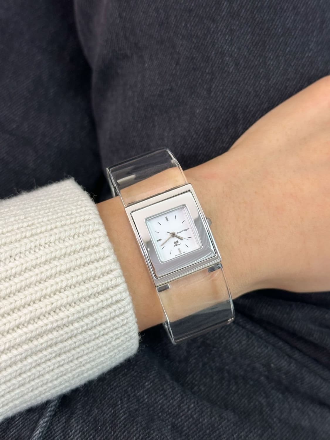 [새상품] courreges / 꾸레쥬 아크릴 뱅글 시계 상품이미지10