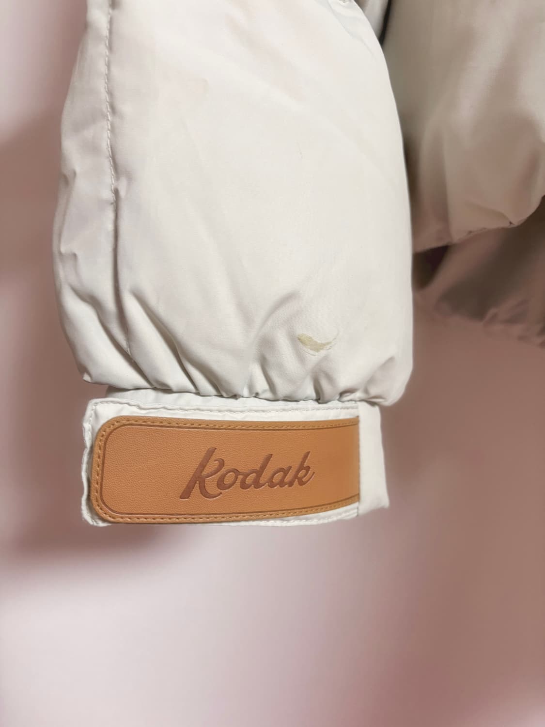코닥 브라우니 숏 다운 자켓 패딩 우먼 구버전 모리걸 아이보리 S 상품이미지3