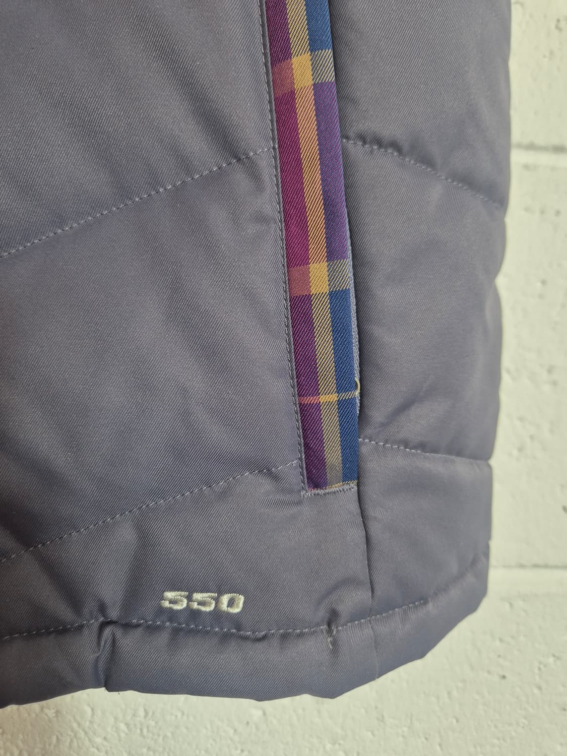 XS) 노스페이스 550 체크 여성 패딩조끼 상품이미지5