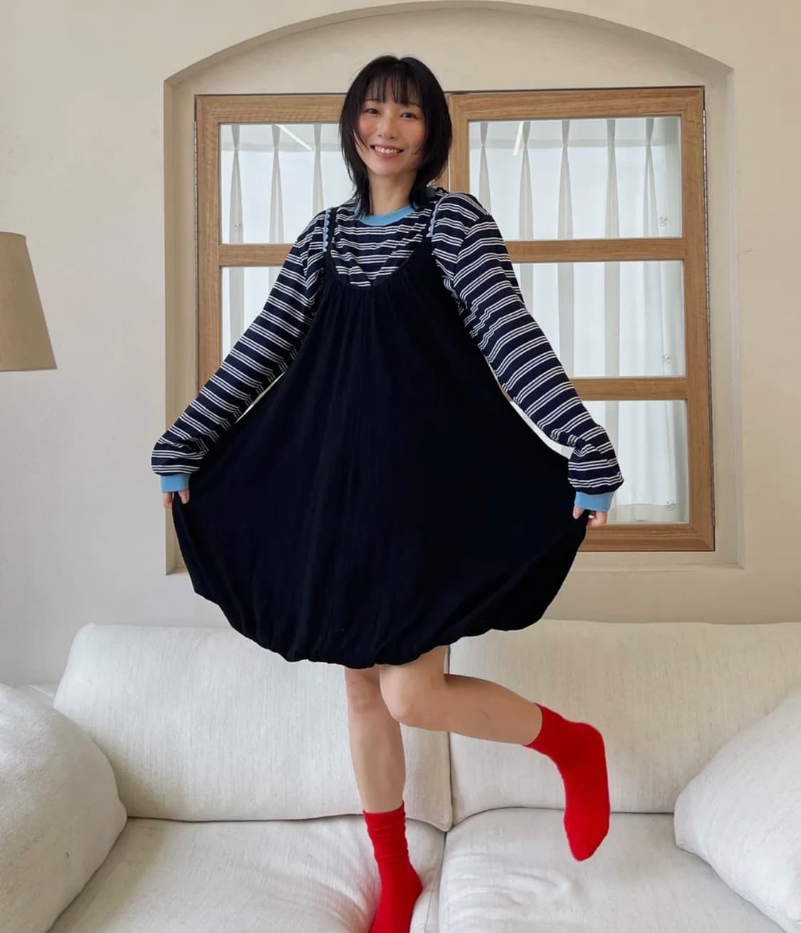 펌킨 미니 드레스 블랙 상품이미지2