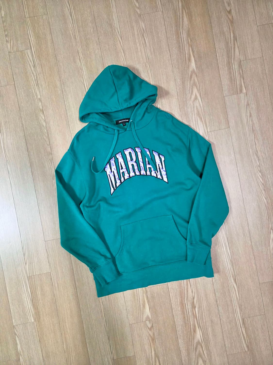 잭로즈 그린 루즈 후드 티셔츠 상품이미지3