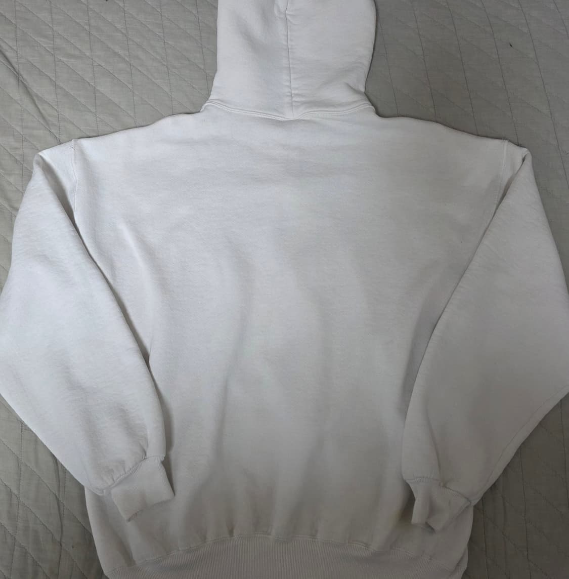 [XL] 90s 빈티지 러셀 애슬레틱 화이트 후드집업 Usa스테인 상품이미지6