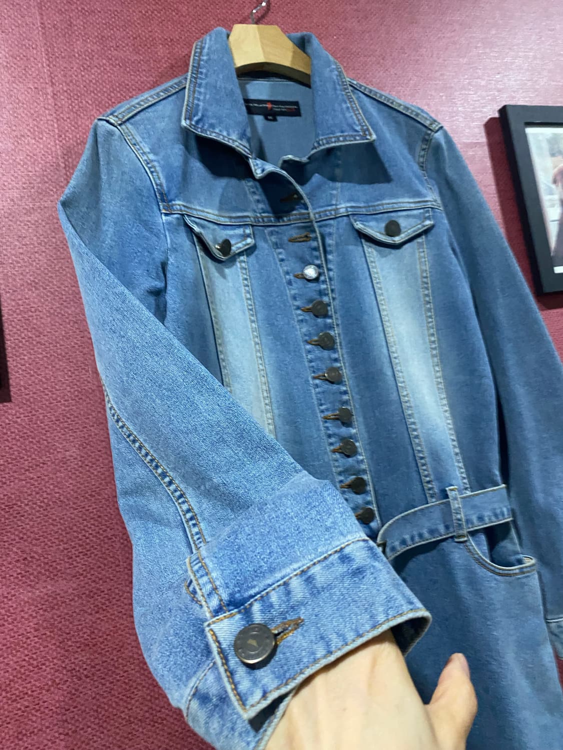 데님 롱 원피스 M 상품이미지4