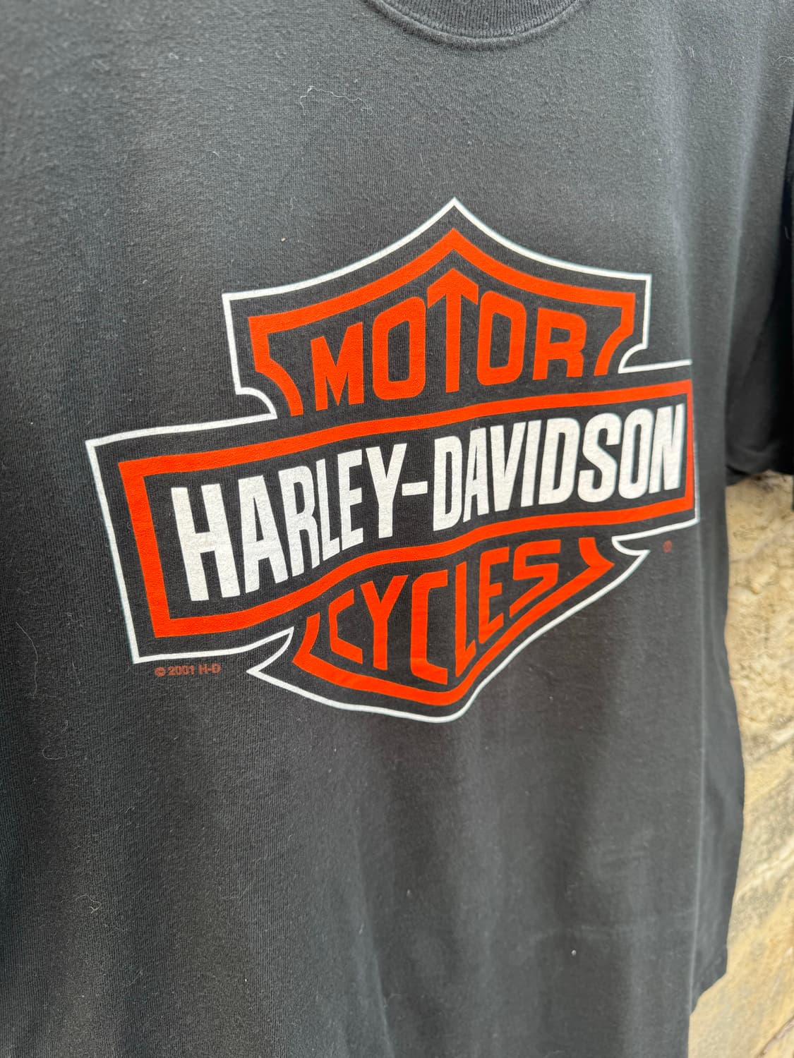 00s 할리데이비슨 빈티지 2004 헤인즈 로고 프린팅 반팔 티셔츠 상품이미지3