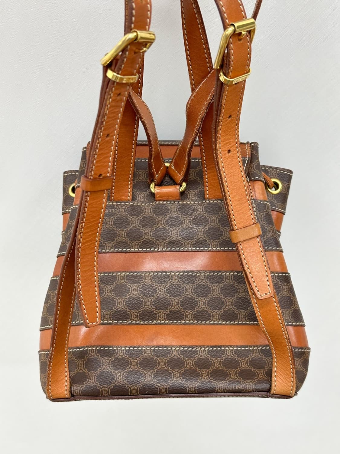 celine / 셀린느 브라운 마카담 미니 백팩   상품이미지8