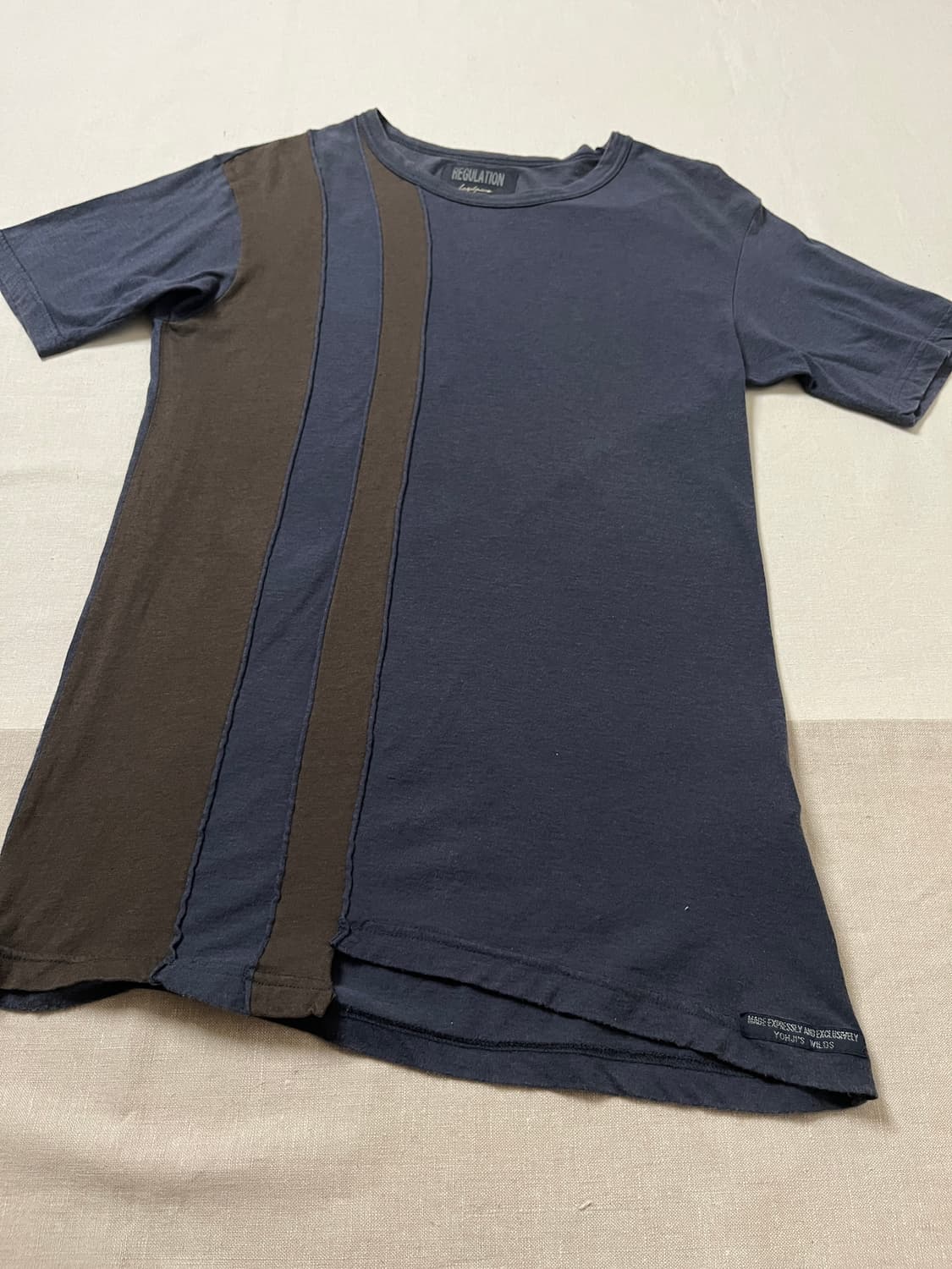 요지야마모토 regulation 배색 티셔츠 yohji yamamoto 상품이미지3