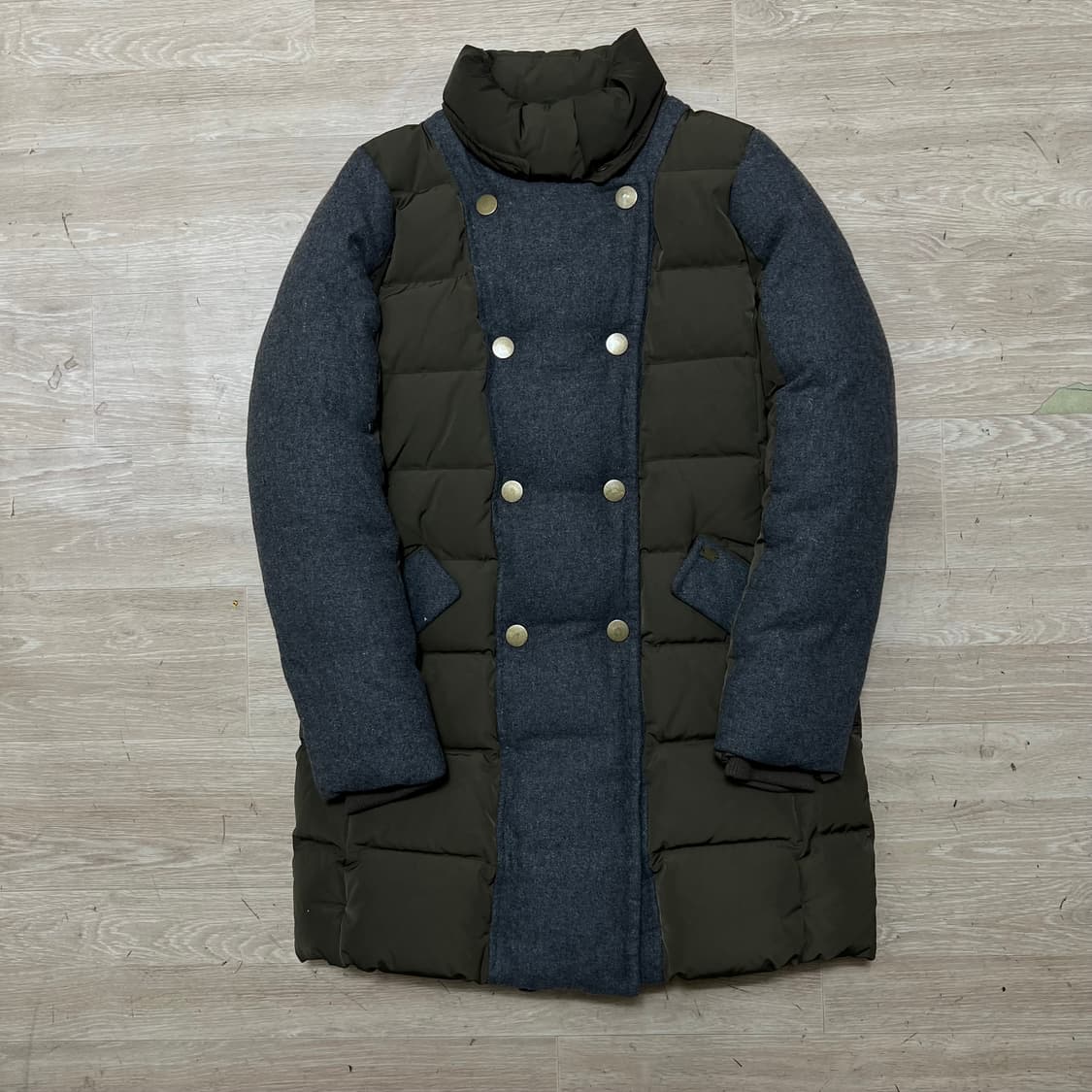 빈폴 바이크리페어샵 여성 덕다운 배색 패딩 점퍼 [브라운]  S/90 상품이미지1