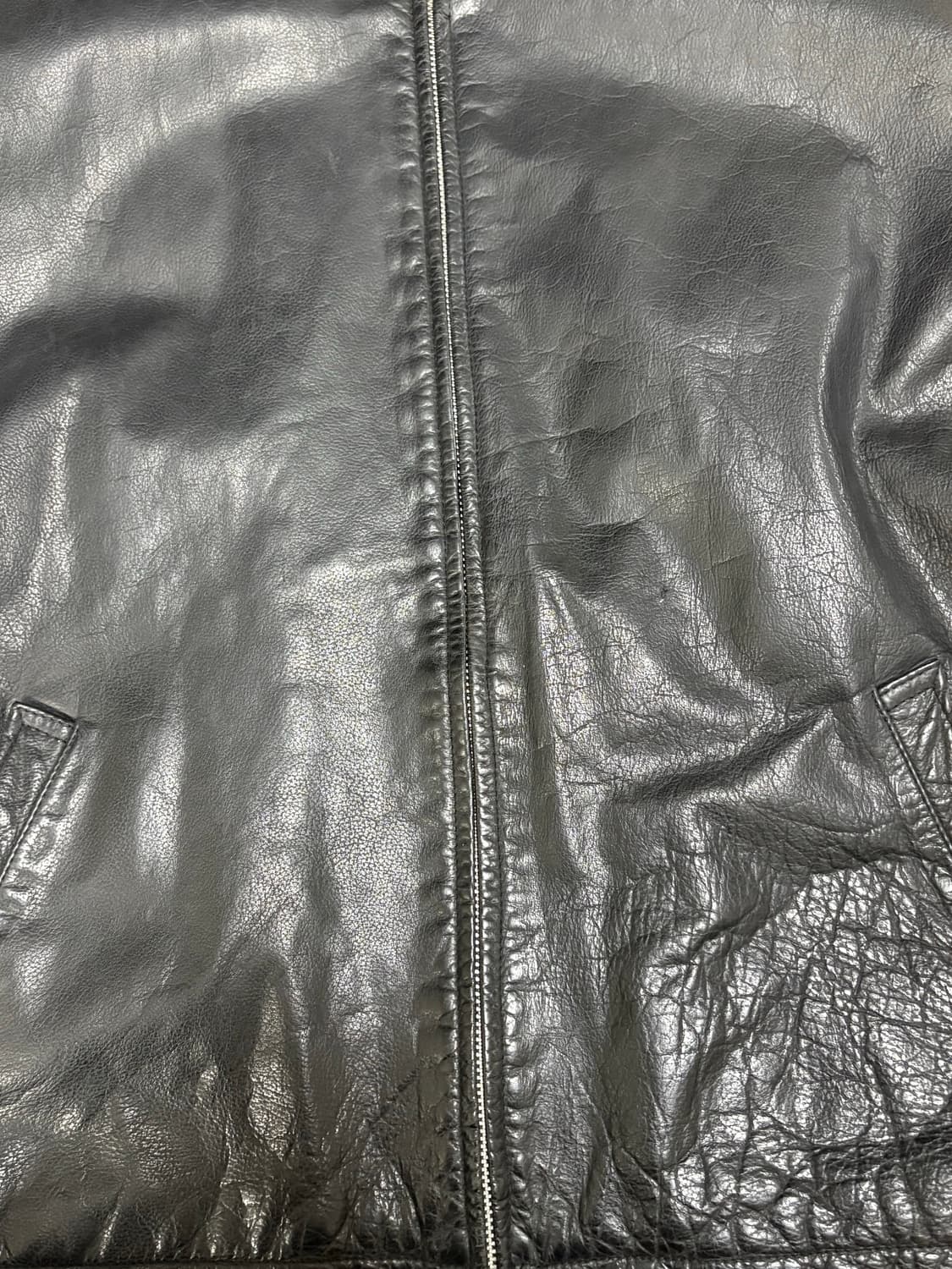 올드갭 리얼 레더 자켓 블랙 상품이미지7