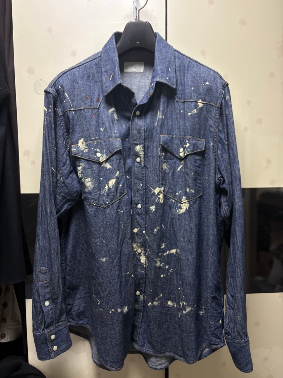 [3] 헤릴 페인팅 웨스턴 데님 셔츠 상품이미지3