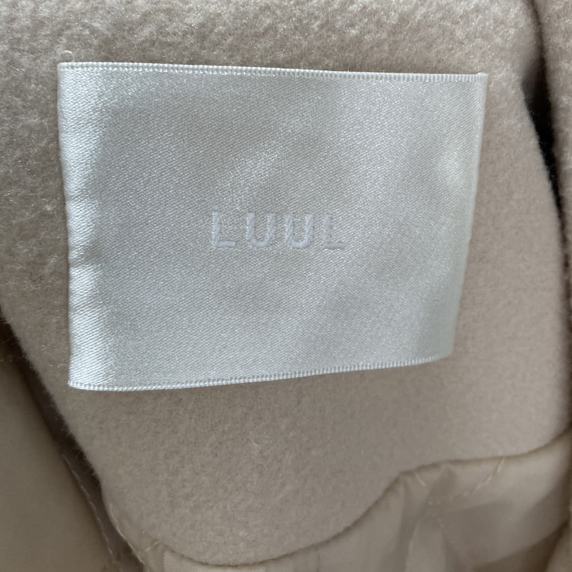 LUUL 여성 울 롱코트 안감누빔 M 상품이미지4