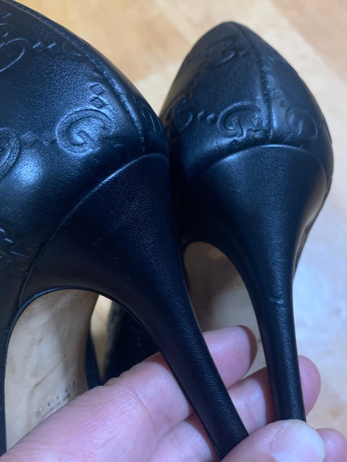 GUCCI 구찌 GG-로고 오픈 토 플랫폼(36 사이즈) 상품이미지6