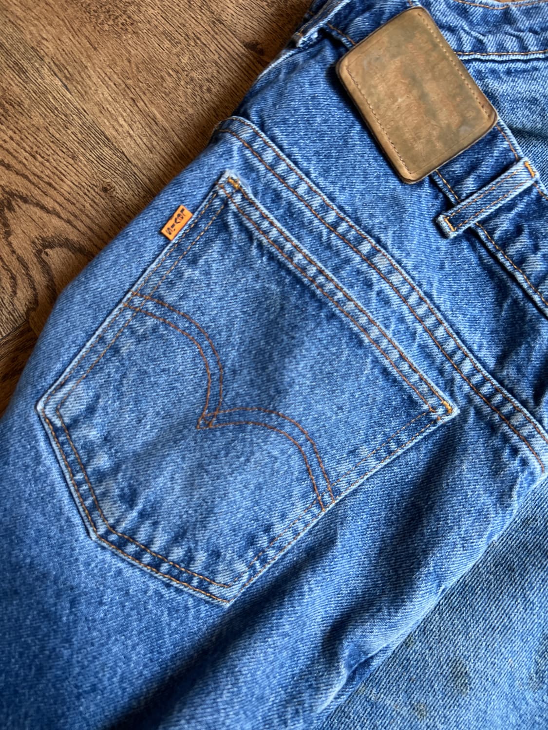 [40]리바이스 오렌지탭 619 더티 워싱 데님 팬츠 상품이미지7