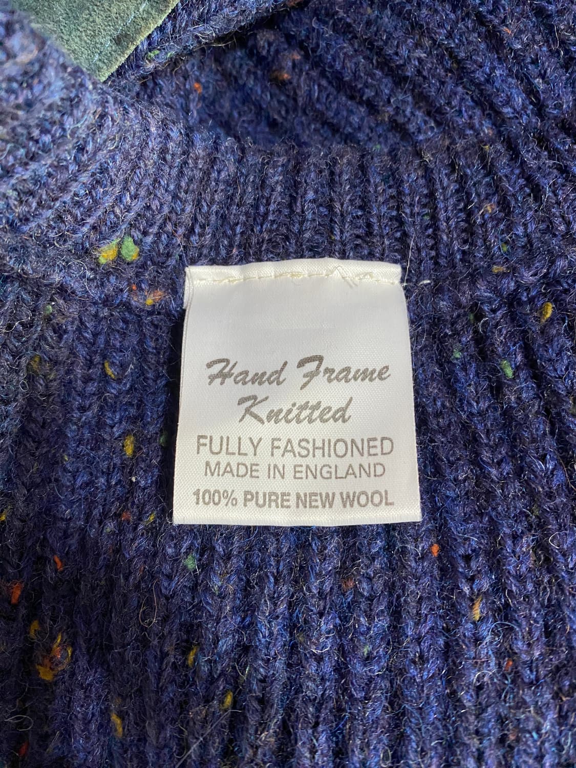 (영국산) 밀리터리 네이비 스웨이드 덧댐 니트(105) 상품이미지3