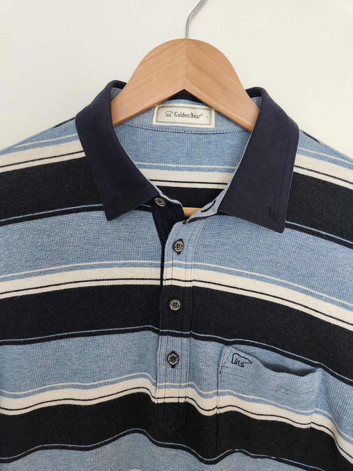 여자 골든베어 스트라이프 PK티 L 상품이미지2