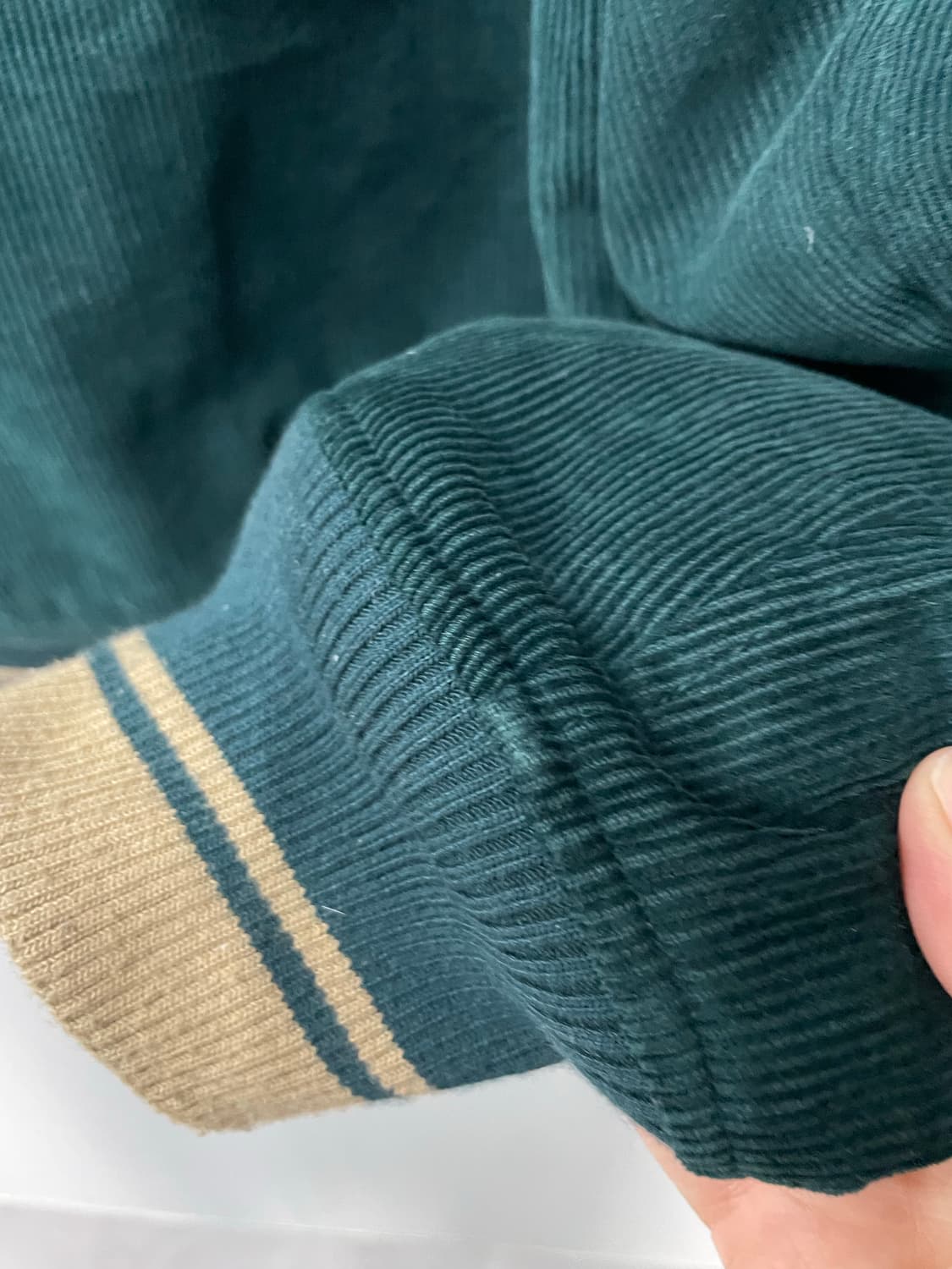 프리즘웍스 코듀로이 다크그린 바시티 자켓 H1533 상품이미지6