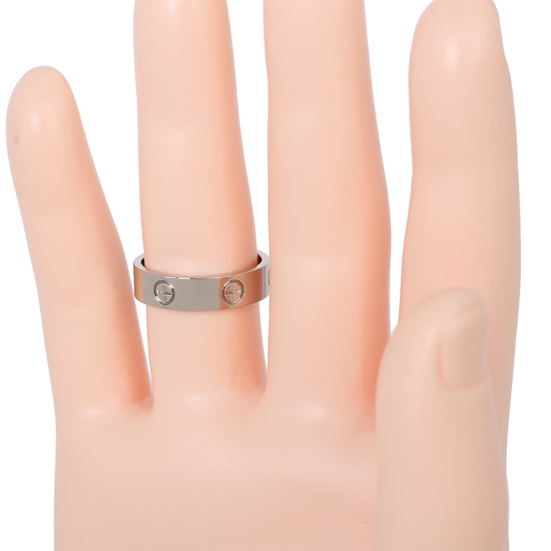 까르띠에 러브링 화이트골드 러브 반지 59호 LOVE B4084700 상품이미지7