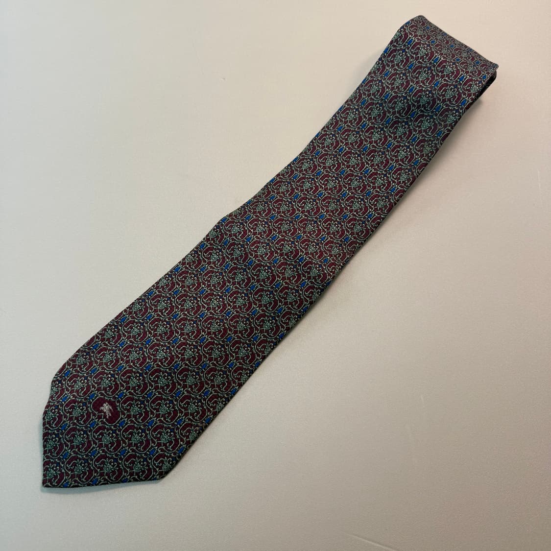 버버리 Burberry 빈티지 레트로 실크 넥타이 상품이미지1