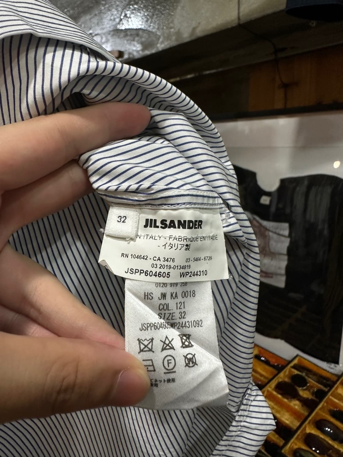 Jil Sander 질샌더 스트랩 포인트 스트라이프 셔츠 상품이미지4
