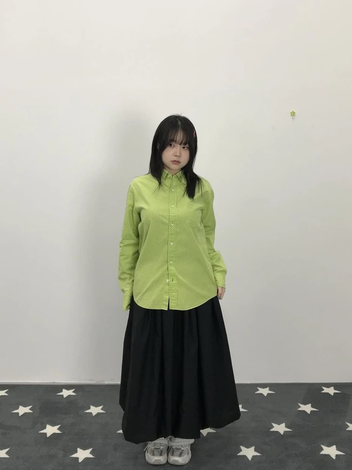 UNITED ARROWS Lime Dot Shirt 상품이미지2